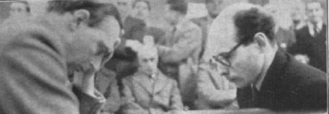 Hugh Alexander (left) v. Bronstein, Hastings 1953