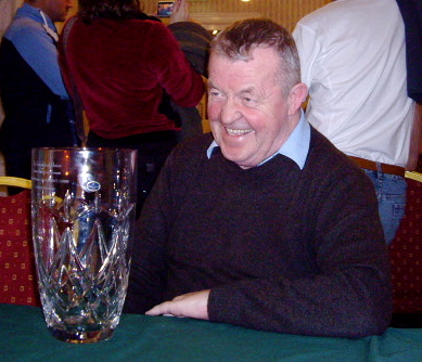 Eamon Keogh at the prize giving in Kilkenny after receiving the 2007 ICU Hall of Fame Award.
