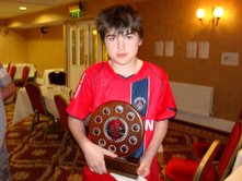 Turlough Kelly, winner of David v Goliath trophy, Bray rapidplay, 2008