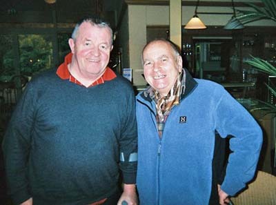 Eamon Keogh and Vlastimil Jansa GM at the World Senior Champs, Bad Zwischenahn, Germany
