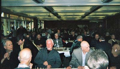 Ole Jacobsen and Alexander Kwindzhi at the World Senior Champs, Bad Zwischenahn, Germany