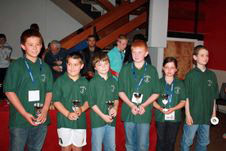 2009 John Robinson Cup (U12): Angus Gill, Eoin Minnock, Billy McKenna, Sean Guinan, Paula Eglite and Ronan Magee