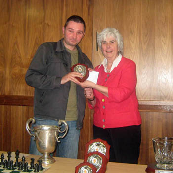 Leinster Championships - Eric Bennett Receives his prize.