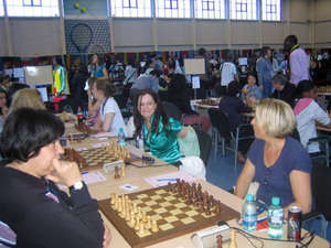 Khanty Mansiysk Olympiad - Ireland (R to L: Alfred, Hearne, O'Boyle, Benson) against Montenegro in R1