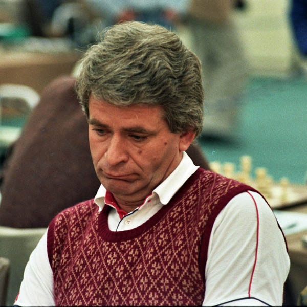 Boris Spassky at the Salonika Olympiad
