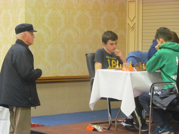 Frank Scott at the Irish Junior Championships