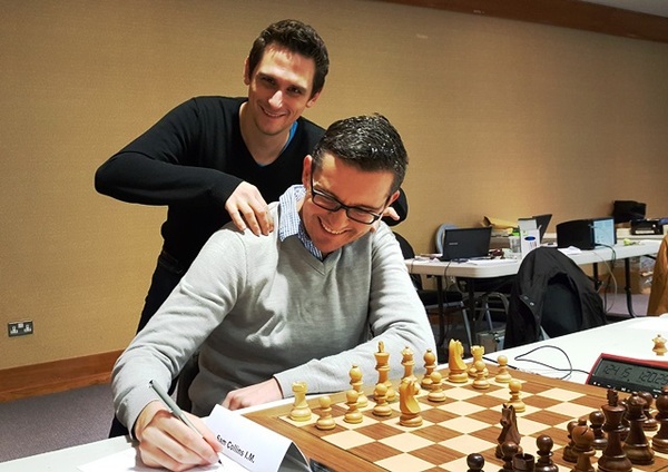 Sam Collins being "prepared" for his game by Matthieu Cornette GM