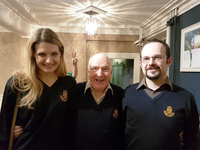 Sophie Milliet is awarded a Kilkenny Jumper at the Kilkenny Masters