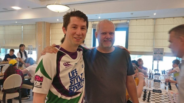 Daniel Lynch with German U14 captain