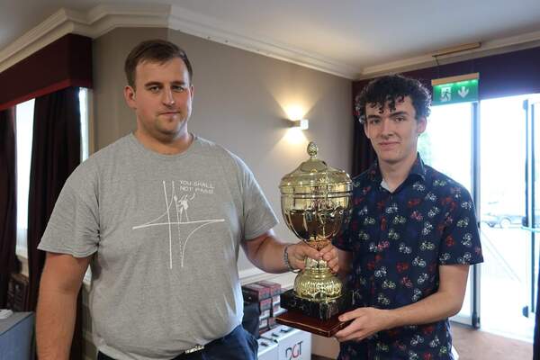 2019 Irish Champion Conor Murphy congratudlated by Ivan Baburin, Chief Arbiter.jpg