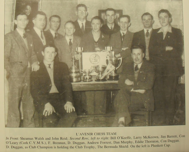 L'Avenir Chess Team - with Irish Champion John Reid