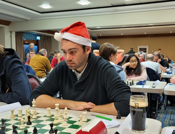 Emile Roubert from France, getting into the "spirit" at the Kilkenny Masters