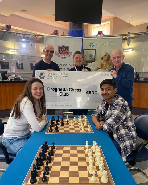 Drogheda Credit Union sponsors The Drogheda Chess Congress 2025