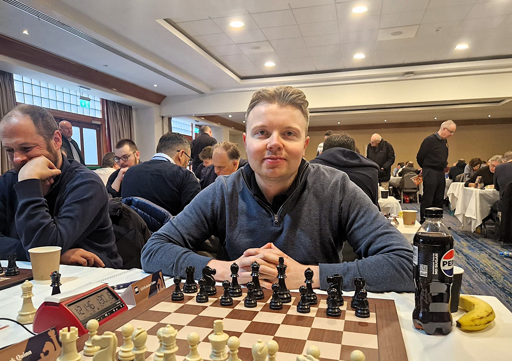 Kristian Holm GM from Norway at the Kilkenny Masters
